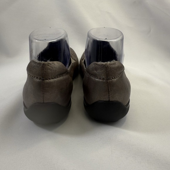 Sesto Meucci Ariana Shoes‎ Womens 9.5 M Laser Cut Metallic Bronze Slip On Italy - Picture 6 of 9